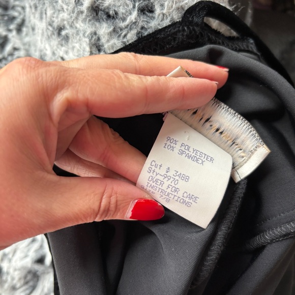 Vintage 90s Black Velvet Goth Witchy Maxi Dress - Picture 10 of 12